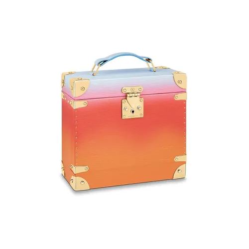 LOUIS VUITTON EPI Кожа Хранение Коробка Женская Апельсин Синий