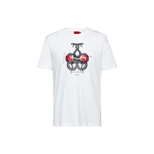 Hugo Boss Белые Мужские T-рубашки