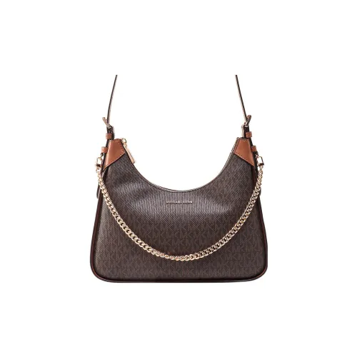 MICHAEL KORS Хлопок с кожаными вставками переносная сумка через плечо женская коричневый