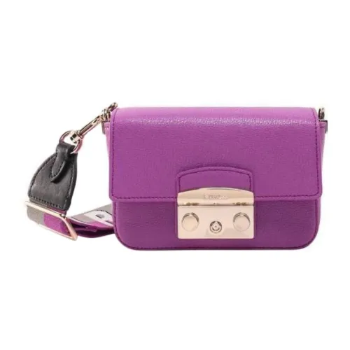 Furla Metropolis Collection Кожа Сумка через плечо Женская Фиолетовая
