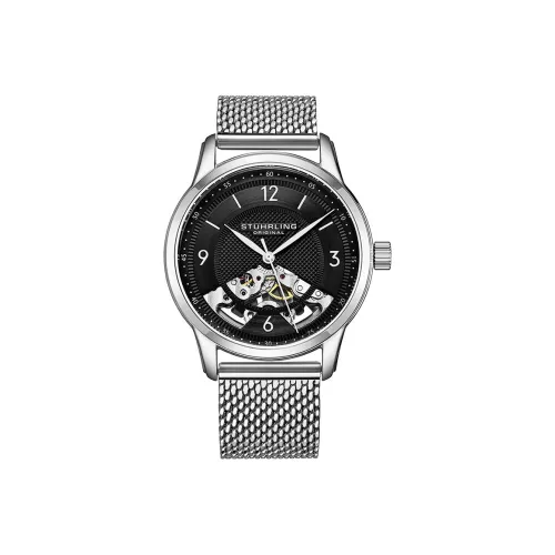 STUHRLING Мужские часы Legend Collection с ручным заводом, механический, 40 мм * 12 мм * 40 мм, черный