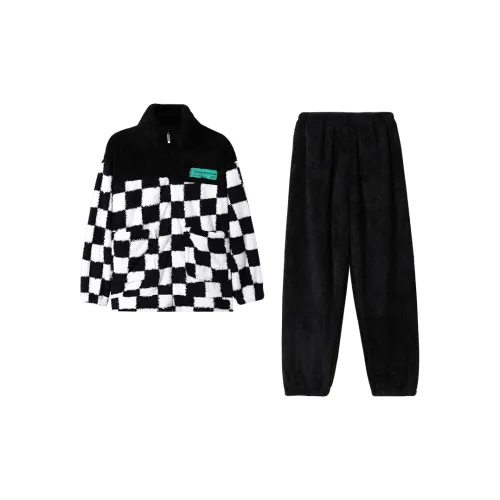 Mast Point Одежда Наборы Большой Шахматный узор Женские Пижамные комплекты