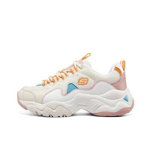 Skechers D'LITES 3,0 Пена Медвежонок Низкий Топ Повседневный Женские Белый Розовый