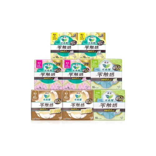 Laurier ZERO Touch Full Cycle Day And Night Use Combo Set Гигиенические прокладки Хлопок Мягкая кожа Дружелюбный 76 Шт