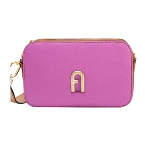 Furla Primula Телячья кожа Сумка через плечо Мини Женская Фиолетовая Коричневая
