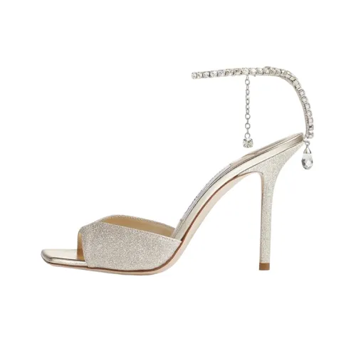 Jimmy Choo Saeda One Strap Sandals Women's Platinum Джимми Чу Саеда One Ремешок Сандалии Женские Платина