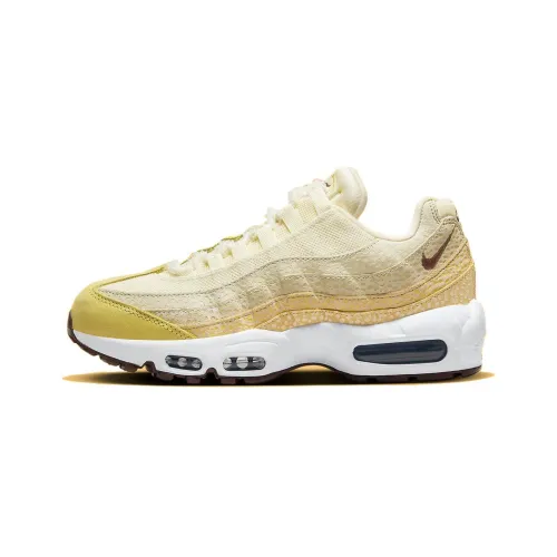 Nike Air Max 95 'Alabaster' Устойчивый к истиранию Дышащий Низкий Топ Спортивная Повседневная Обувь Желтый