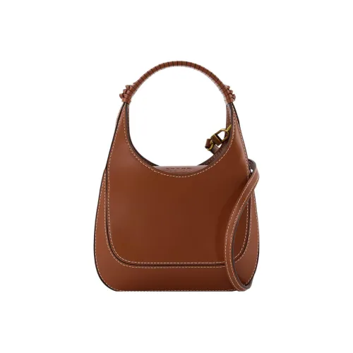 Staud Smooth Calfskin Shoulder Bag Women's Brown