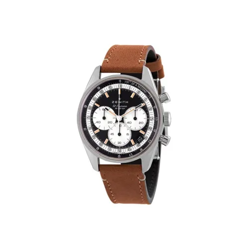 Zenith Автоматический Механический Механизм Мужские Часы Flagship Collection 38 мм Черные