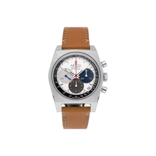 ZENITH Flagship Collection Автоматический Механический Механизм Мужские Часы Часы 37 мм Белый Циферблат