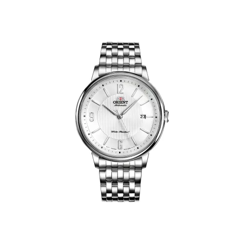 ORIENT Автоматический Механический Механизм Нержавеющая Сталь Ремешок Часы 42,4 мм Мужские Часы Серебристый Циферблат RA AC0J10S10B