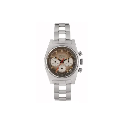 Zenith Автоматический механический механизм Мужские часы Flagship Collection 37мм*37мм*12,6мм Кофейный