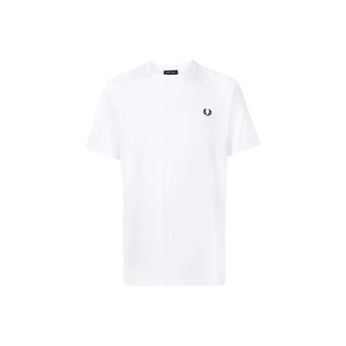 FRED PERRY Белая Мужская T-Рубашка