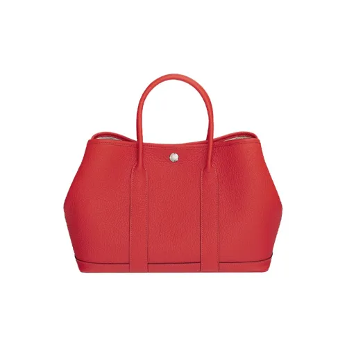 HERMES Garden Party Negonda Телячья кожа Садовая сумка Женская A5 Bougainvillier Azalea Красный
