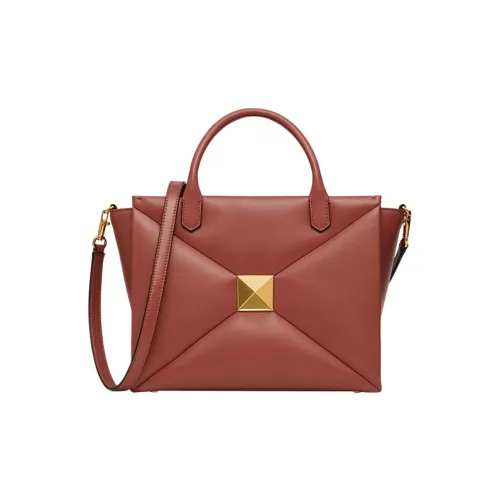 Valentino One Stud Овчина Сумка через плечо Сумка Средний Женские Цвет имбирного печенья