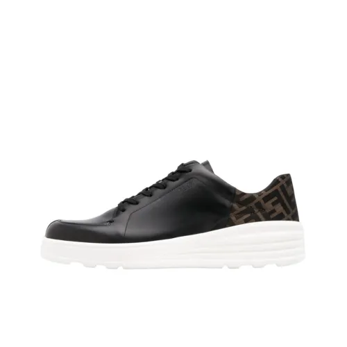 FENDI Низкий Топ Стильный Скейтбординг Мужской Черный