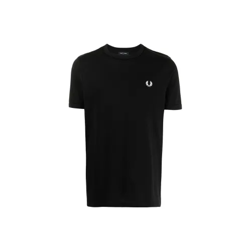 FRED PERRY Мужские черные T-рубашки