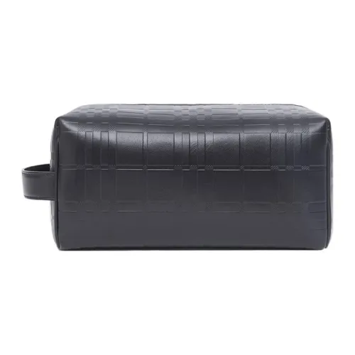 Burberry Кожа Путешественная Сумка Клатч Мужской Черный