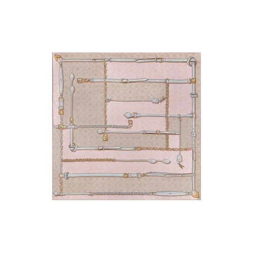 LOUIS VUITTON DENIMGRAM CONFIDENTIAL Шелковые шарфы для женщин