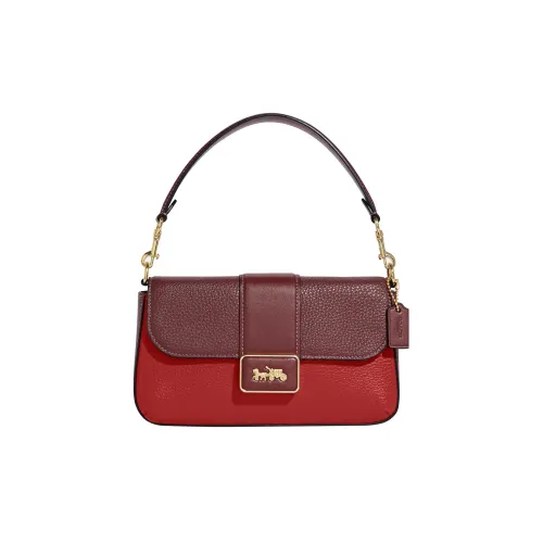 COACH Grace Кожа Сумка через плечо Сумка Мини Женская Красная