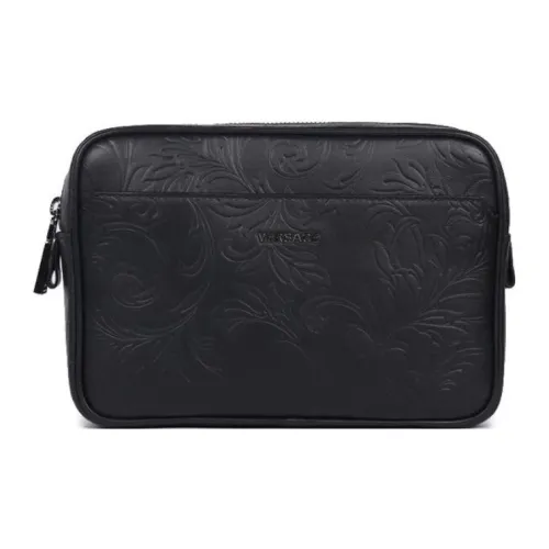 FANSIZHE Кожа Бананка Сумка через плечо Мужская Черная