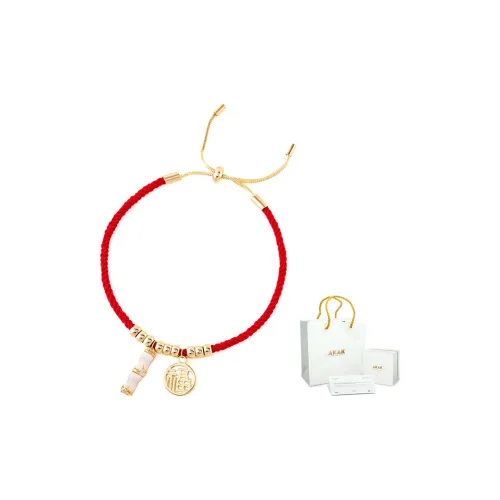 AKAK Медные браслеты, красный, унисекс