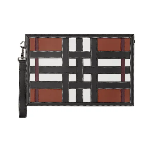 Burberry Телячья кожа Клатч Мужской Коричневый