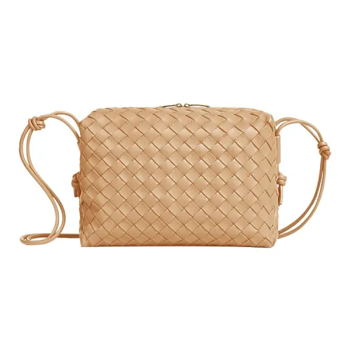 Bottega Veneta Loop кожа Camera сумка для хранения ручная сумка на плечо средняя женская миндаль