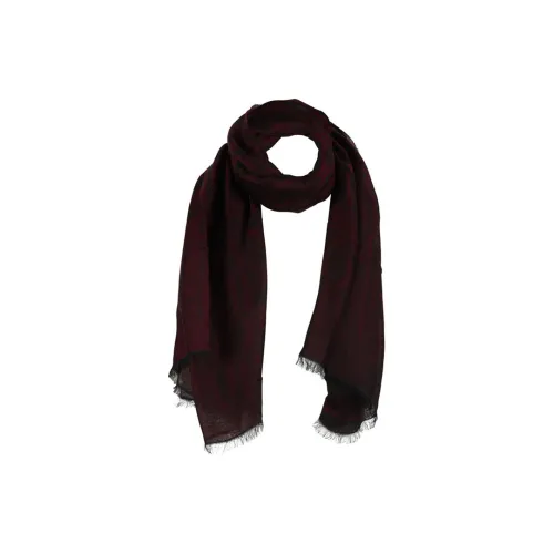 EMPORIO ARMANI Вязаные шарфы Burgundy Мужской