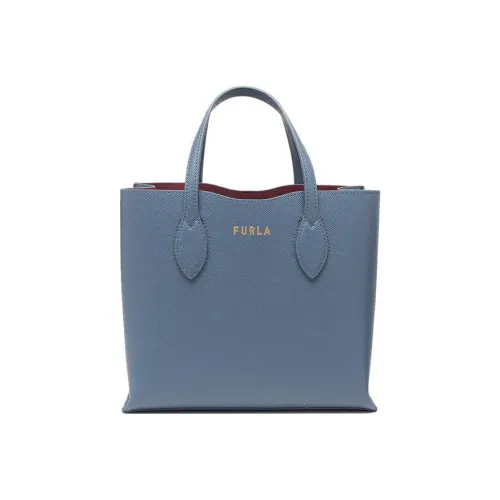 Furla Кожа Тоут Сумка Сумка для покупок Сумка на плечо Сумка Женская Синяя