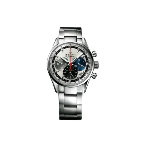 ZENITH Автоматический Механический Movement Женские EL PRIMERO Часы 38 мм Серебряные