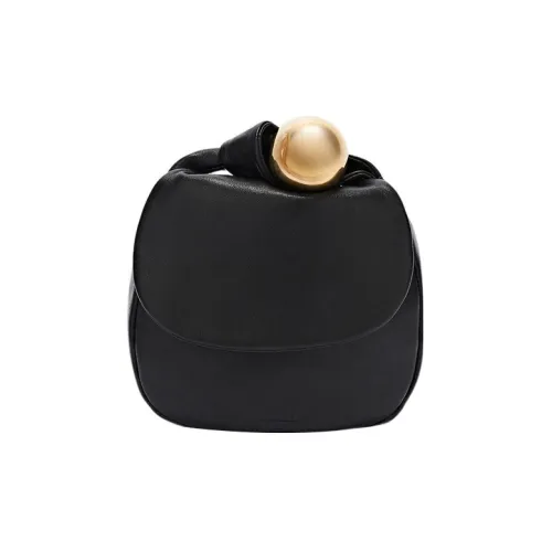 JIL SANDER Lambskin Clutch Small Women's Black