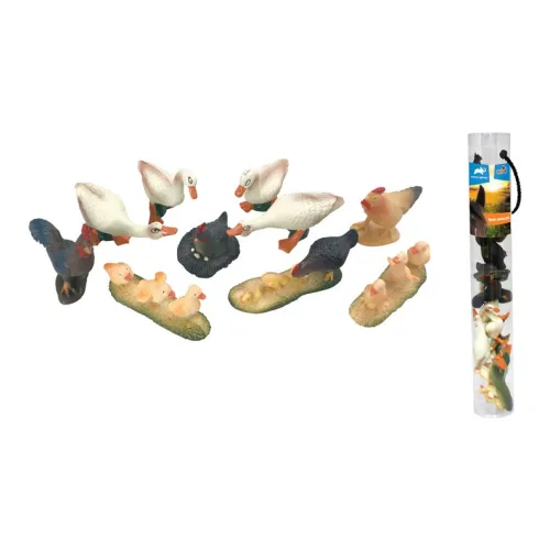 ANIMAL PLANET Для родителей и детей Образовательный 10 пар Ферма Животные Цилиндрическая форма Комбинация Набор Готовые модели