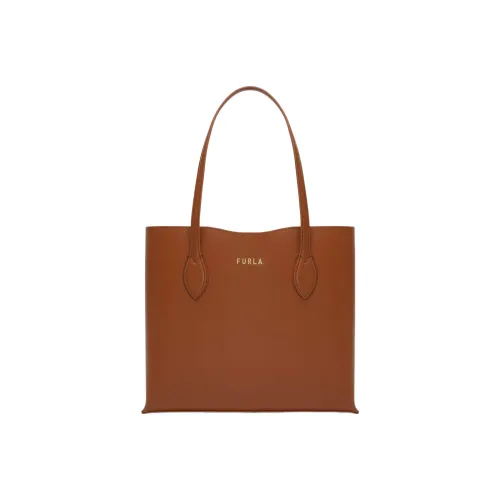 Furla Телячья кожа Тоут Сумка Сумка для покупок Сумка на плечо Сумка среднего размера Женская Коричневая