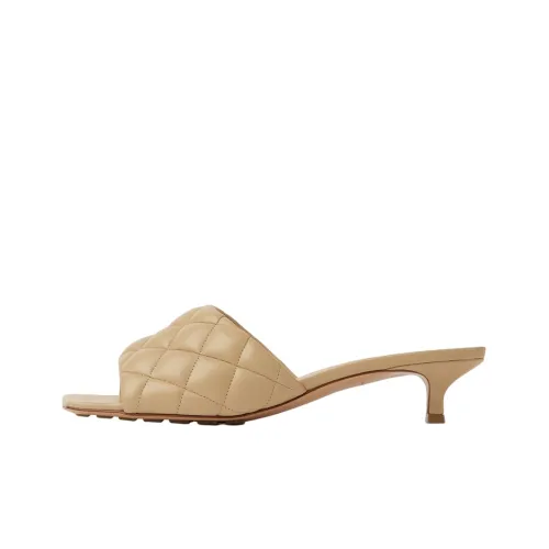 Bottega Veneta Утепленные Слипоны Женские Бежевые