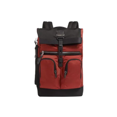 TUMI Alpha Bravo Нейлон Рюкзак Мужской Красный Коричневый