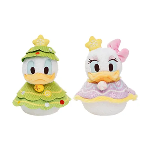 Disney 2022 Зимняя Коллекция Праздника Дональд Дак и Дейзи Набор Кукол Плюшевая Кукла 17,5 см Высота Шанхайский Дисней