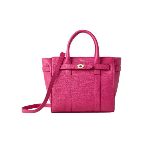 Mulberry Bayswater Rough GRAIN LEATHER с мягкой коровьей кожей через плечо сумка мини женская розовая