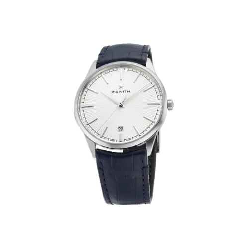 ZENITH Механический Movement Унисекс Элита Часы 40,5 мм Серебряные