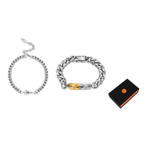 OMTO Браслеты Белый Shining Золотой Унисекс