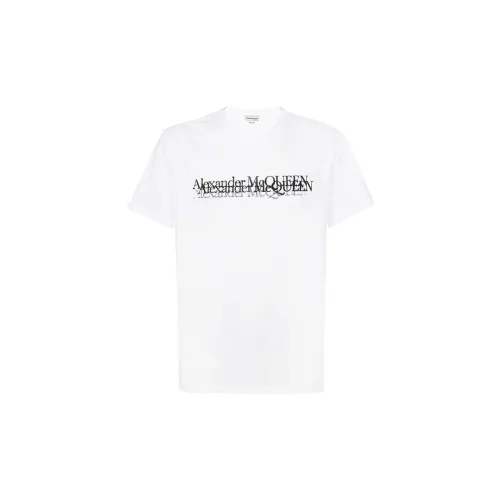 Alexander McQueen Белая Мужская T-Рубашка