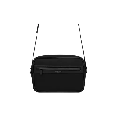 SAINT LAURENT Ткань с овчиной Camera Сумка Сумка через плечо Сумка на плечо Мужская Черная