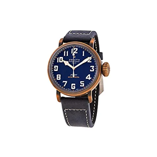 ZENITH Автоматический Механический Мужской Часы PILOT 45 мм Синий