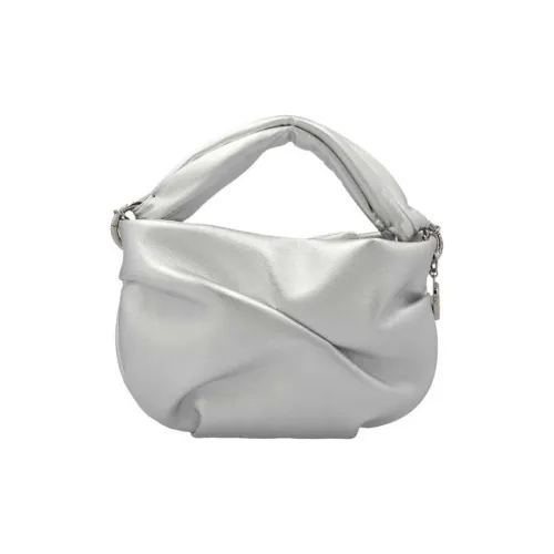 Jimmy Choo Lambskin Сумка через плечо Сумка Women's Silver