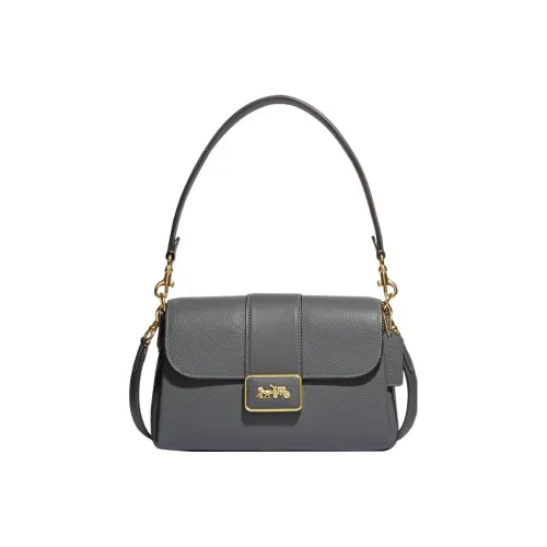 COACH Grace с коровьей кожей сумка через плечо сумка на плечо средний размер женская гранит