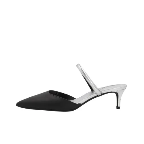 MICHAEL KORS Jessa Домашние тапочки Женские Черный Серебряный