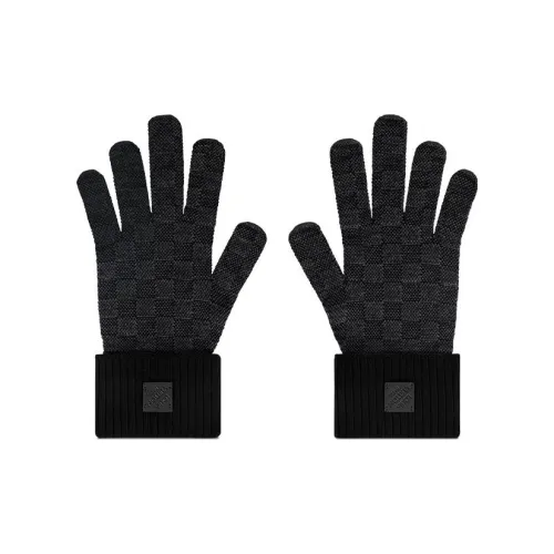 LOUIS VUITTON Вязаные перчатки Женские Черный