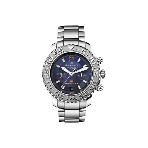 BLANCPAIN Автоматический Механический Механизм Мужские Часы 40 мм Черный Циферблат Корпус из Нержавеющей Стали Ремешок из Нержавеющей Стали