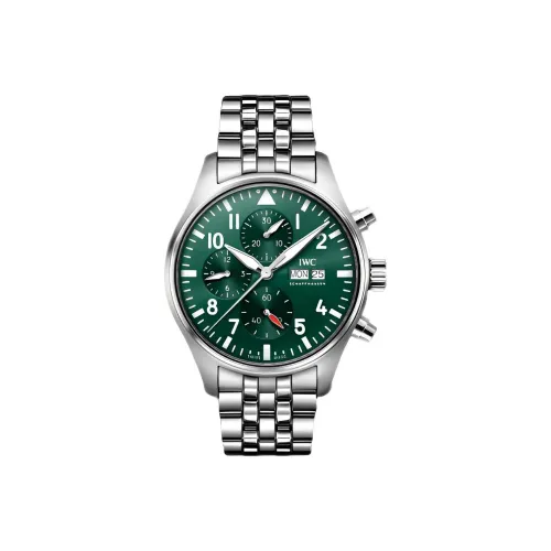 IWC Автоматический Механический Часы Мужской Pilot Collection 43 мм Зеленые