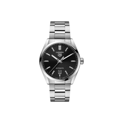 TAG HEUER Автоматический Механический Механизм Мужские Часы Carrera Collection 39мм*39мм*11,5мм Серебряные